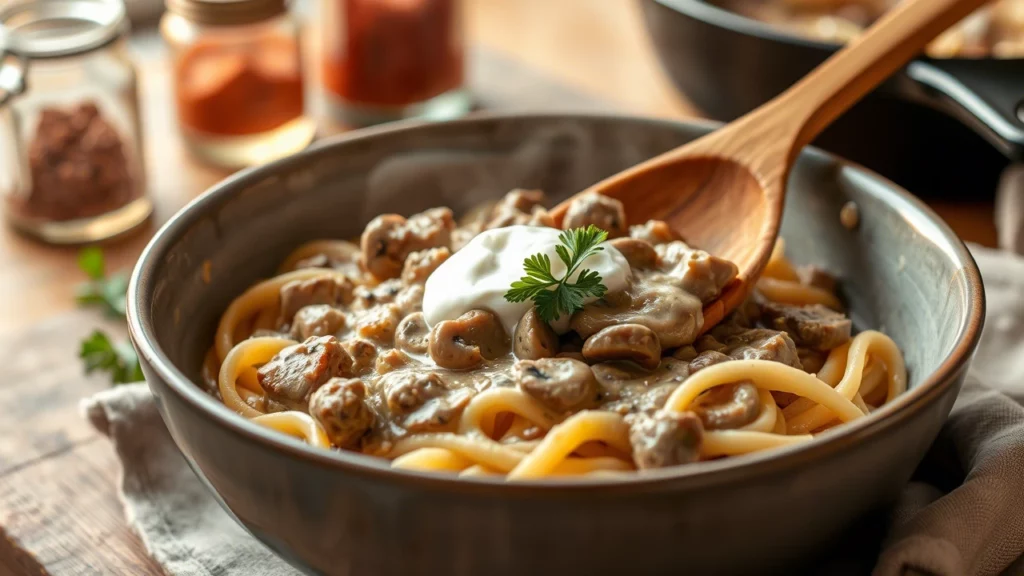 30-Minute Beef Stroganoff